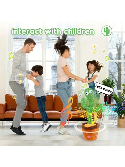 Dancing & Talking Cactus Toy – Singing, Mimicking, and Recording Interactive Plush for Babies & Kids
