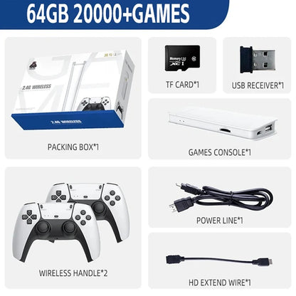 M15 Retro Game Console – 64GB, 20,000+ Games, 4K HD Output, Handheld Game Stick with 20+ Emulators