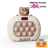 999 Level Electronic Pop Push Game Console – LED Screen Quick Push Fidget Toy for Kids & Adults | Perfect Christmas Gift