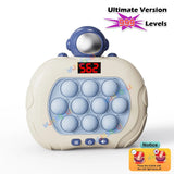 999 Level Electronic Pop Push Game Console – LED Screen Quick Push Fidget Toy for Kids & Adults | Perfect Christmas Gift