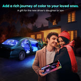 Éclairage intérieur de voiture à LED avec contrôle USB et APP | Cadeaux pour lui et elle | Accessoires de voiture pour hommes et femmes | Kits de décoration de bandes lumineuses 