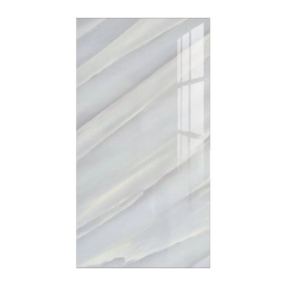 10PCS Self-Adhesive White Marble PVC Cladding Wall Panels for Kitchen Bathroom