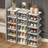 Étagère à chaussures empilable à plusieurs niveaux – Étagère de rangement légère et compacte