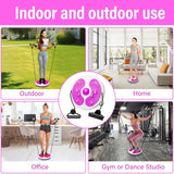 11-Inch Waist Twisting Disc with Resistance Bands | Twist Waist Disc Board & Sculptor Machine | Foot Massage | Home Gym Equipment for Waist Exercise