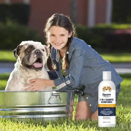 Puppy Shampoo and Conditioner 2-in-1 – Natural Moisturizing Dog Shampoo for Sensitive Skin, pH Balanced Formula