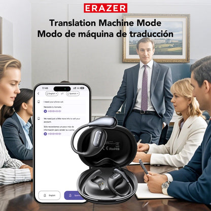 ERAZER XP7 Bluetooth Wireless Headphones - ASMR Headset with Translator &amp; Equalizer App, 14mm Speakers, Lightweight Design