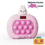 999 Level Electronic Pop Push Game Console – LED Screen Quick Push Fidget Toy for Kids & Adults | Perfect Christmas Gift