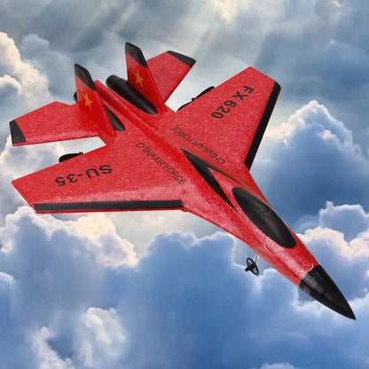 RC SU-35 Foam Aircraft – 2.4G Remote Control Fighter Jet Glider for Kids & Beginners