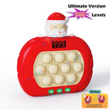 999 Level Electronic Pop Push Game Console – LED Screen Quick Push Fidget Toy for Kids & Adults | Perfect Christmas Gift