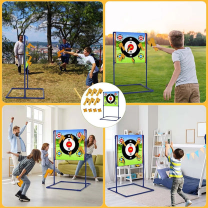 VATOS Axe Star Throwing Game Set Toy For Kids Throw Target Fun Indoor Outdoor Sport Party Play Game Birthday Gift for Boys Girls