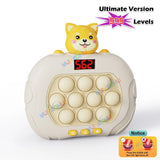 999 Level Electronic Pop Push Game Console – LED Screen Quick Push Fidget Toy for Kids & Adults | Perfect Christmas Gift