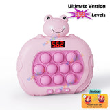 999 Level Electronic Pop Push Game Console – LED Screen Quick Push Fidget Toy for Kids & Adults | Perfect Christmas Gift