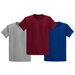 Light Grey, Burgundy, Dark Blue
