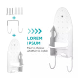 Ironing Board Holder Hanger Cupboard Door Wall Mount Storage Rack Black/White