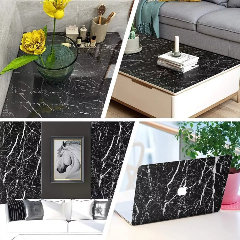 10M Marble Self Adhesive Wall Stickers Kitchen Cabinet Waterproof Oil Proof PVC