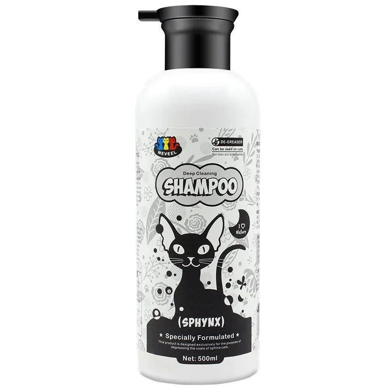 500ml Sphinx Cat Pet Shampoo Cat Shower Gel Canadian Body Wash-free Pet Cat Hairless Cat Special Body Wash-free To Control Oil