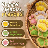 Paw Shape Cat Snack Natural Freeze-dried Cat Paw Footprint Shaped Biscuits Cat Treats Oral Cleaning For Cats Pets