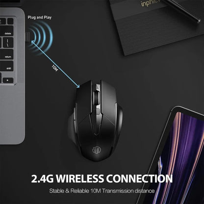 Bluetooth Rechargeable Wireless Mouse 2.4G PM6 Wireless Mouse Office Mute Support PC Laptop Tablet Gamer Mouse For Computer