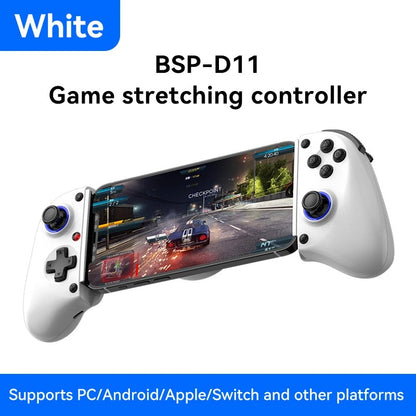BSP D11 Telescopic RGB Game Controller – Turbo, 6-Axis Gyro & Vibration for Android, iOS, PS4 & Switch