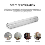 Silver Grey 3D Embossed Wave Wallpaper Non-woven Living Room Wall Cover Decor