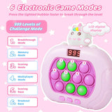 999 Level Electronic Pop Push Game Console – LED Screen Quick Push Fidget Toy for Kids & Adults | Perfect Christmas Gift