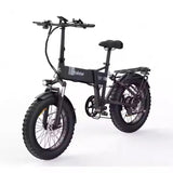 20” Fat Tire Electric Bike – 250W/500W/1000W, 15Ah Battery, Full Suspension Off-Road E-Bike