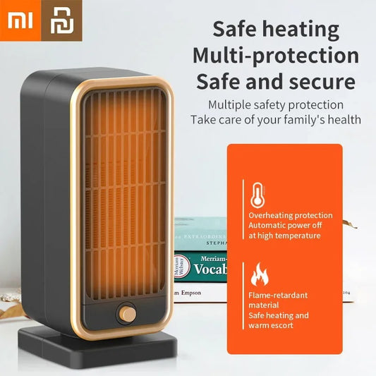 Chauffage soufflant PTC Xiaomi Youpin 500 W – Chauffage électrique économe en énergie pour la maison, la chambre et le bureau avec télécommande, ventilateur de chauffage vertical