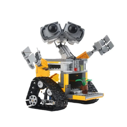 Robot Mobilization Building Block Toy – Compatible with LEGO, Wall-E Inspired Assembly Model for Kids & Collectors