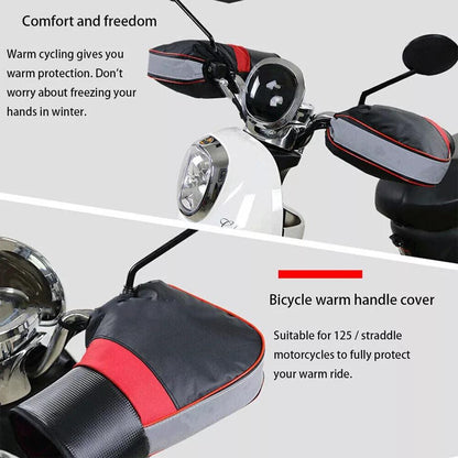 Waterproof Motorcycle Handlebar Gloves – Warm Hand Muffs Mitts Cover for Bikes (UK HOT)