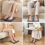 Foot Massager Mat Electric Pad Blood Muscle Circulation Relief Pain LED USB