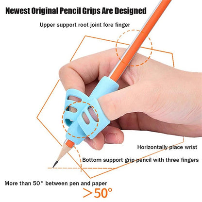 2PCS Montessori Pencil Grip – Early Learning Writing Corrector for Kids & Toddlers