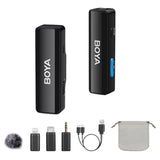 Microphone cravate sans fil BOYA BOYALINK A – Micro à pince professionnel pour iPhone 15/16, OPPO, Samsung, Xiaomi, GoPro et DSLR