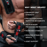 AQF Weight Lifting Wrist Wraps Bandage Hand Support Gym Straps Brace Cotton