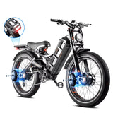 Romeo Pro 2 Electric Fat Tire Bike – 3000W, 26” x 4.0 Fatbike, Off-Road Hybrid Cargo E-Bike