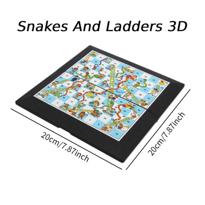 Ludo Game Set Strategy Game Parent Child Interaction with Foldable Board Travel Family Game for Teens Kids Children Party Toy