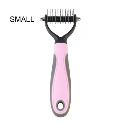 Pet Knot Comb &amp; Deshedding Brush – Hair Remover for Cats &amp; Dogs, Fur Knot Cutter, Puppy Grooming Shedding Tool