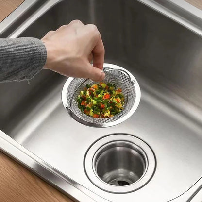 1Pc Stainless Steel Kitchen Sink Filter Kitchen Garbage Food Residue Dishsink Filter Bathroom Hair Catcher Keep Your Bathtub