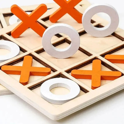 Montessori Wooden Mini Chess Puzzle – Early Educational Brain Training Toy for Kids