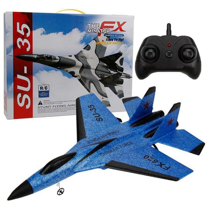 RC SU-35 Foam Aircraft – 2.4G Remote Control Fighter Jet Glider for Kids & Beginners