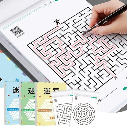 Children's Concentration Maze Training Book – Puzzle & Thinking Development Game for Kids
