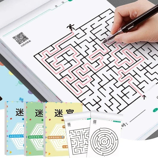 Children's Concentration Maze Training Book – Puzzle & Thinking Development Game for Kids