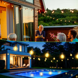 30M Outdoor String Lights G40 LED Festoon Fairy Patio Garland Lamp Wedding Street Camping Garden Birthday Party Decoration Light