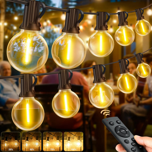 30M Outdoor String Lights G40 LED Festoon Fairy Patio Garland Lamp Wedding Street Camping Garden Birthday Party Decoration Light