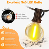 30M Outdoor String Lights G40 LED Festoon Fairy Patio Garland Lamp Wedding Street Camping Garden Birthday Party Decoration Light