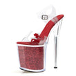 Women’s 8-Inch Transparent Platform High Heels – Peep Toe Clear Sandals for Stage Performance, Runway, and Dance Shows (Big Sizes Available)