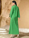 S-XXL Moroccan Abaya for Women – Diamond Embellished Long Maxi Muslim Dress, Dubai Kaftan Evening Gown, Eid Ramadan Jalabiya