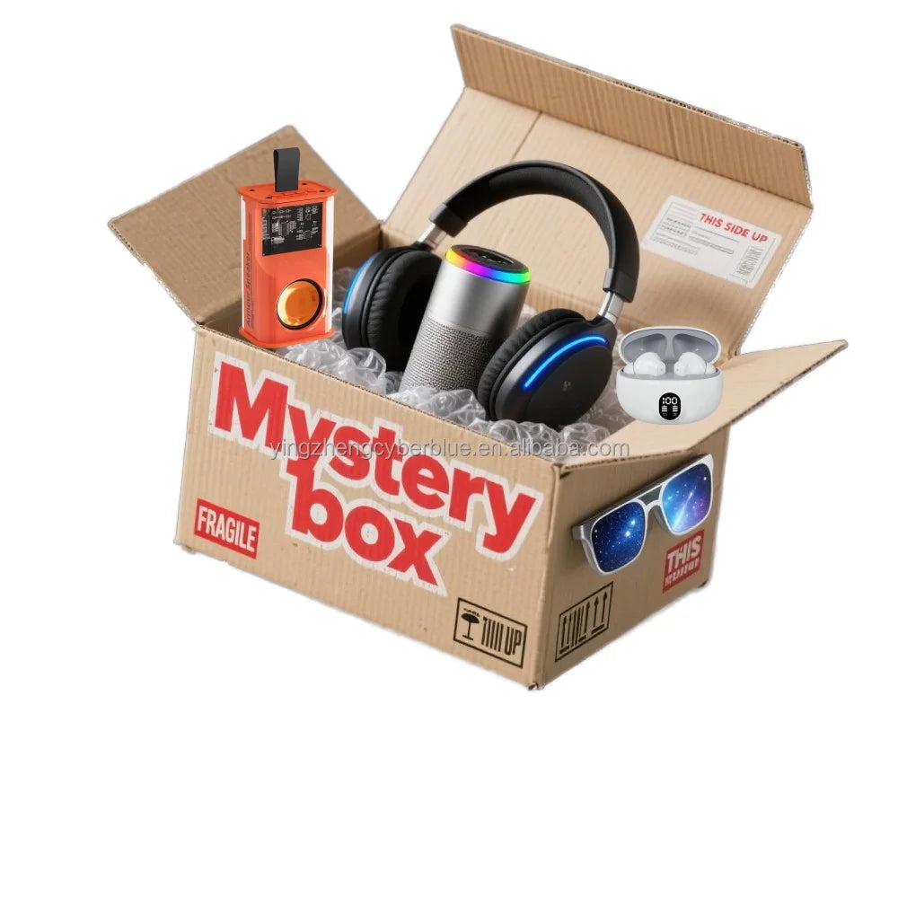 Electronics Mystery Box – 50 High-Tech Gadgets & Surprises for Adults and Teens | Lucky Blind Box Gift for Holidays, Family & Friends