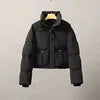 2025 Korean Fashion Women’s Short Puffer Jacket – Stand Collar Cotton-Padded Thick Winter Coat