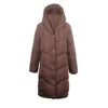 Women’s Sustainable Winter Long Coat – Double Mock Layer Eco-Friendly Warm Jacket with Rain Resistance