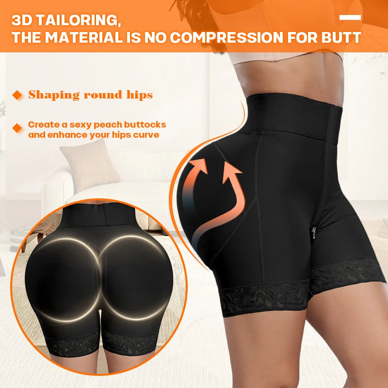 High Waist Tummy Control Butt Lifter Shapewear – Women’s Body Shaper Girdle Panty Shorts